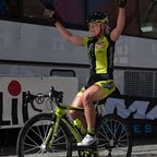 Die Siegerin Marie Lindberg (UCI Team Abus Nutrixxion) aus Schweden
Bundesliga Cadolzburg BIKE-AID 2011