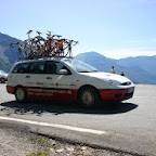Etwas Nostalgie: Team Coogee Saar Renndienstwagen bei der Tour de la Drome in Südfrankreich 2006