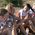 Tour de Free State Südafrika 2012:  Ariane Horbach, Désirée Schuler, Christine Kovelter und Janina Brückner nach der ersten Etappe