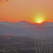 Tour de Free State Südafrika 2012: Sonnenuntergang nach der Bergtour in den Drakensbergen