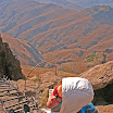 Tour de Free State Südafrika 2012: Désirée Schuler bei der Bergtour in den Drakensbergen