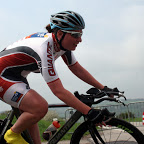 Seriensiegerin Sabine Fischer - Südwestmeisterschaft Zeitfahren Bann 2013